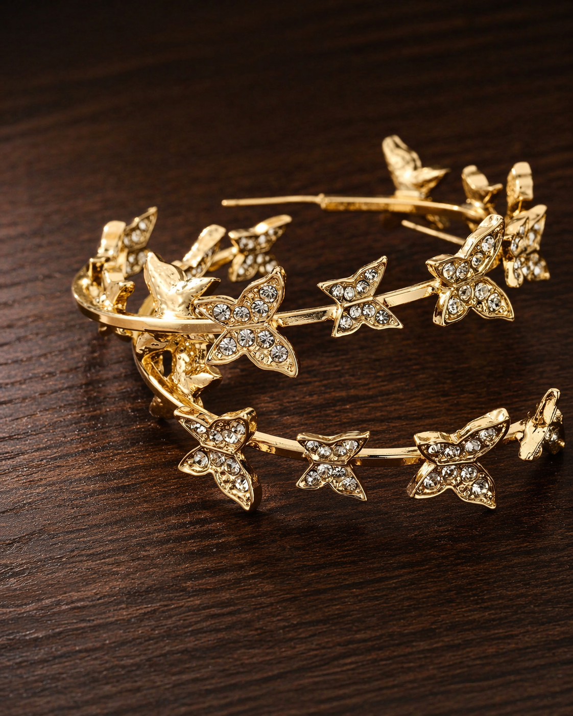 Rhinestone Butterfly Hoop Earrings for Women – Sparkling Crystal Fashion Jewelry by Andkiss